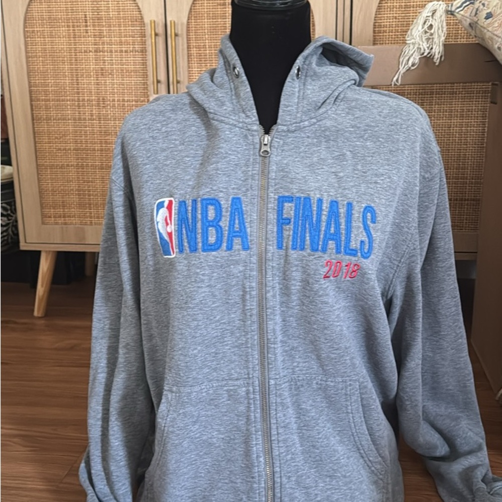 NBA Gray Zip Up Sweater